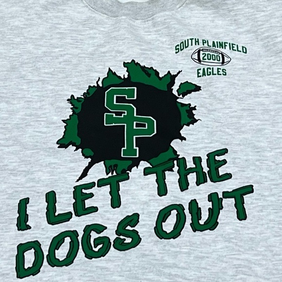 Vintage South Plainfield Eagles Football 2000 Sports Crewneck Sweatshirt - Picture 2 of 4